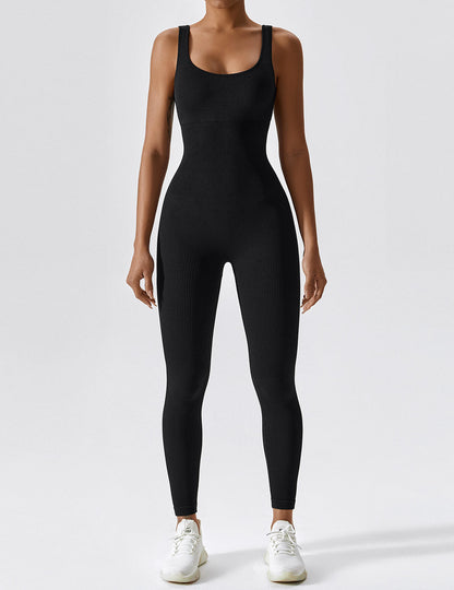 BrandlessFITS U-Neck Seamless Jumpsuit