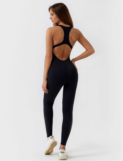 BrandlessFITS U-Neck One-piece Backless Jumpsuit