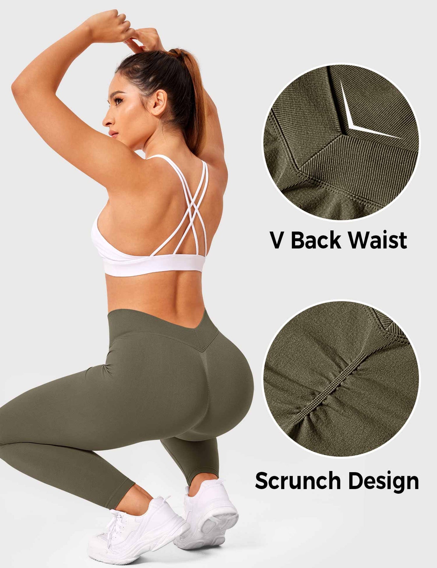 BrandlessFITS V-back Avery Leggings