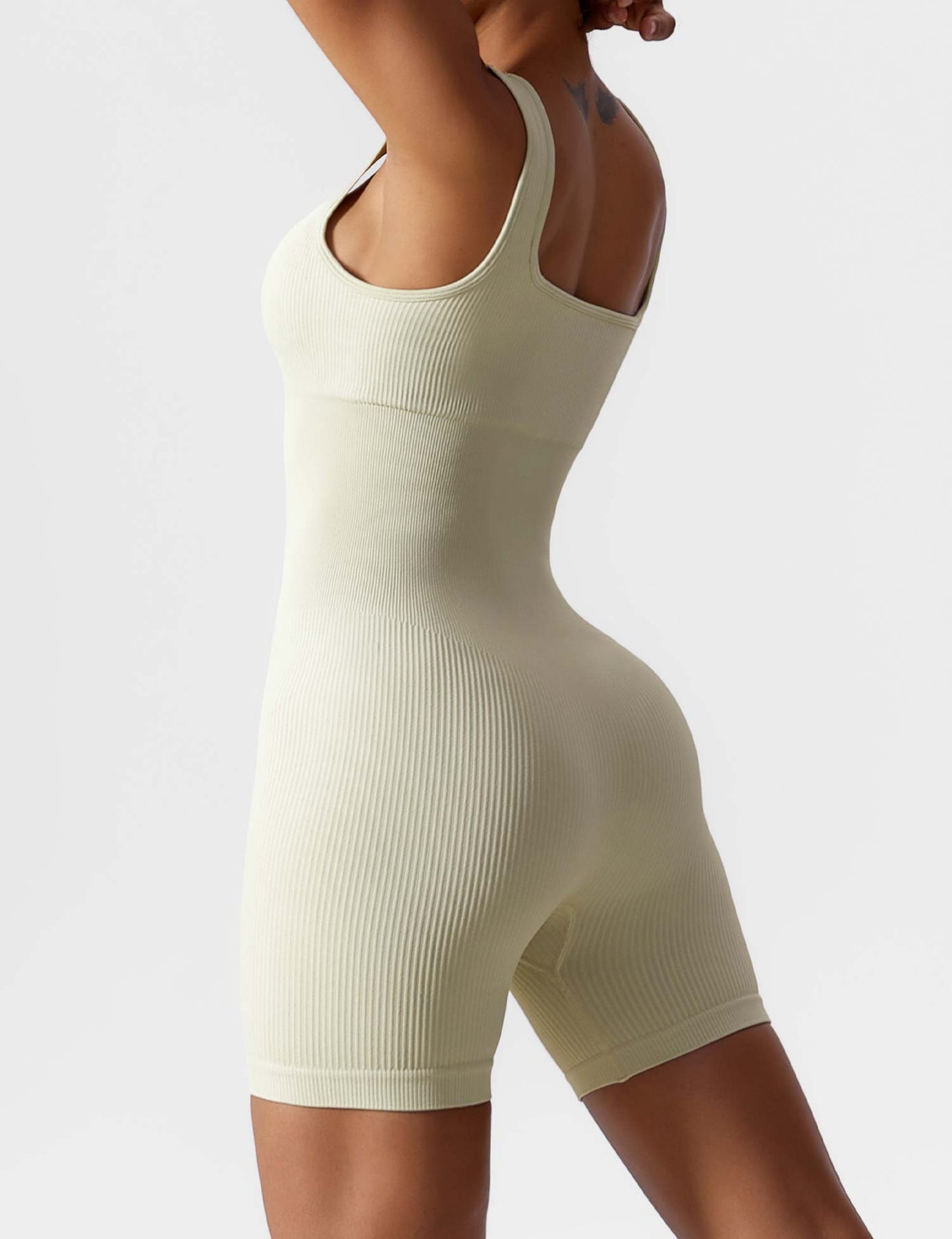 BrandlessFITS U-Neck Seamless Romper