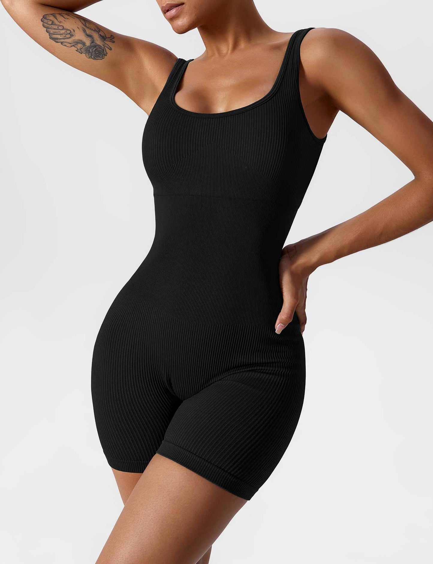 BrandlessFITS U-Neck Seamless Romper